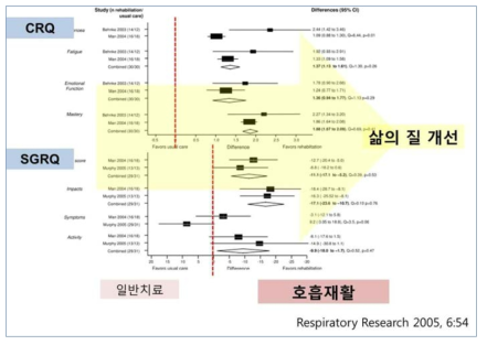 호흡재활이 삶의 질에 미치는 효과에 대한 메타분석