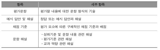 평가도구 양식