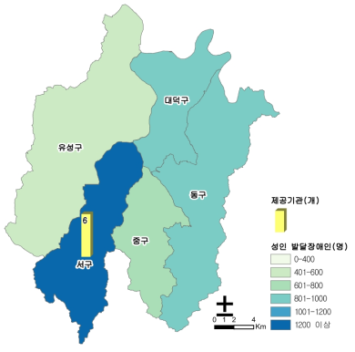 대전광역시 시범사업 지역의 성인 발달장애인 및 활동지원기관