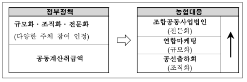 정부정책에 따른 농협의 산지유통대응