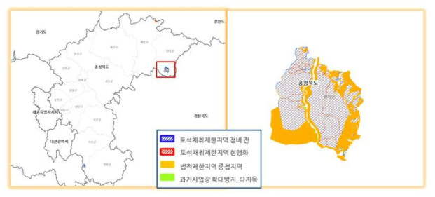 충청북도 정비 2안 적용결과