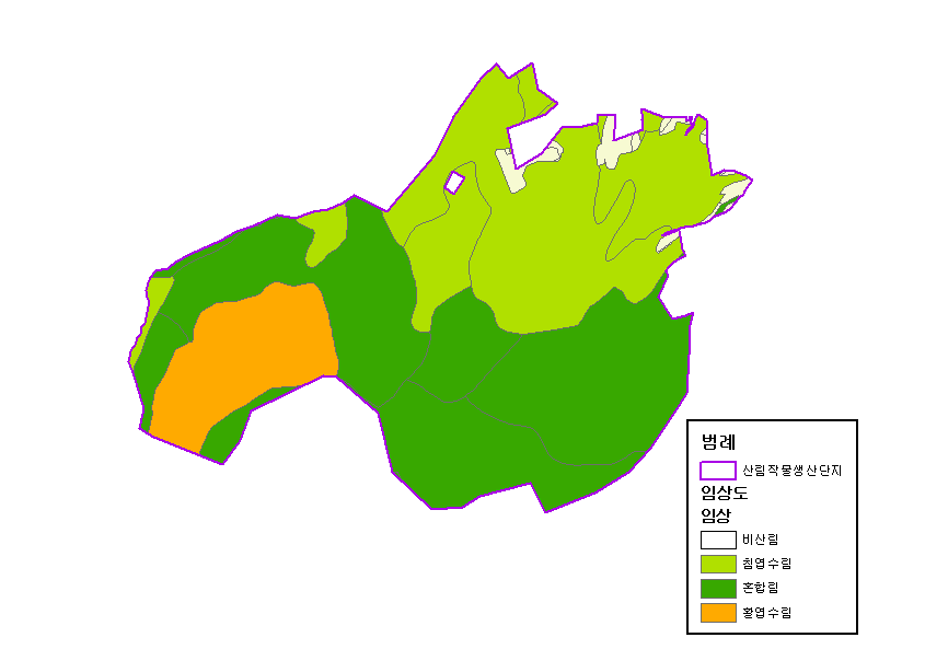 산림작물생산단지 임상분석(사례지)