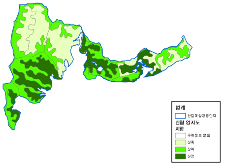 산림복합경영단지 지형분석(사례지)