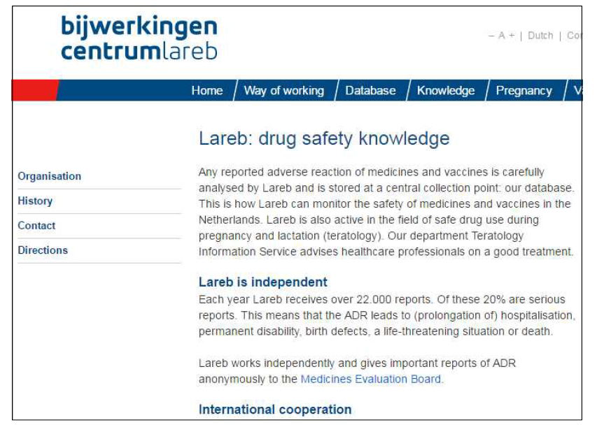 Lareb Intensive Monitoring [www.lim.lareb.nl]