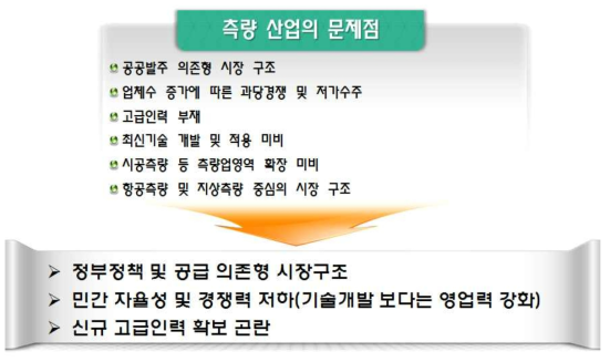 측량산업의 문제점