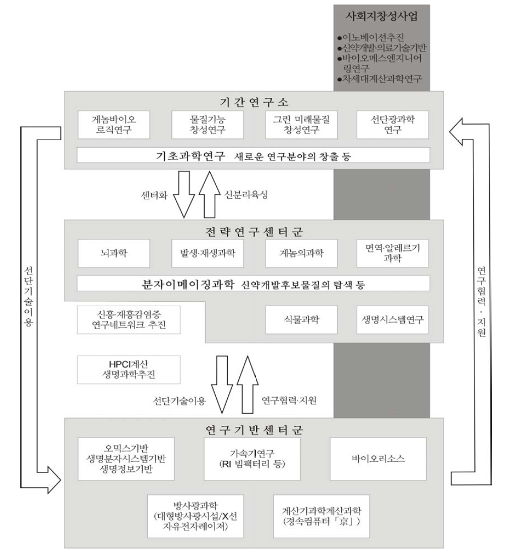 이화학연구소 연구체제