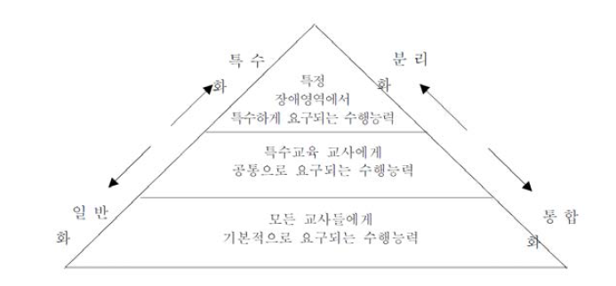 특수교사의 교수 수행 능력 구조