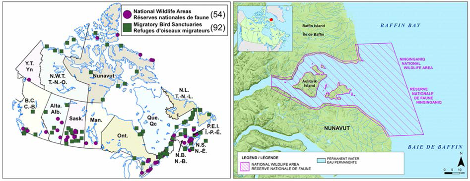 캐나다 야생생물 보호구역 National Wildlife Areas