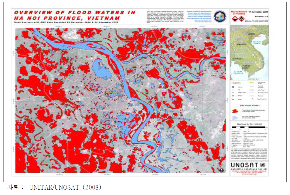 베트남 하노이 홍수피해