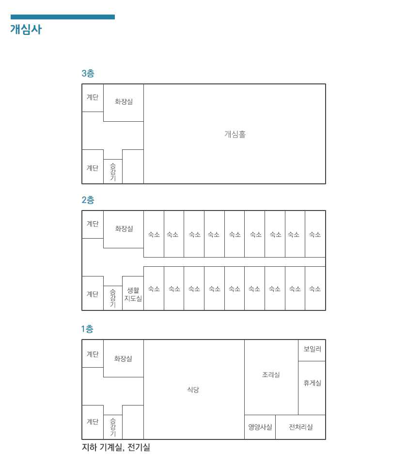 경기도학생교육원 개심사 구조