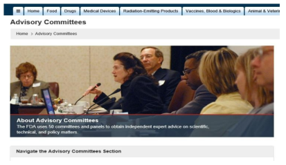 FDA의 자문위원회(Advisory Committees)