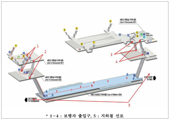 명동 지하철역 출입구 밀폐 소요판단“예”