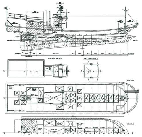 G/T 7.93톤급 어선-1 일반배치도