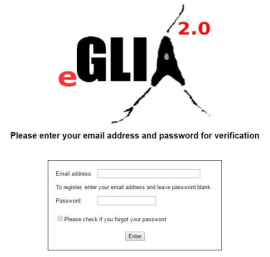 GLIA 홈페이지 메인화면