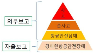 현행 국내 항공안전보고 구성