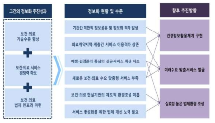 국내 보건·의견 분야의 정보화 추진현황 및 향후 방향