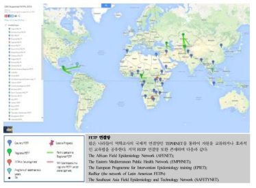 2015년 CDC에서 지원하는 FETPs 현황