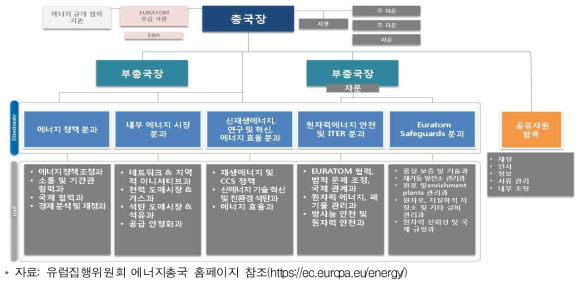 EU 에너지총국 조직도