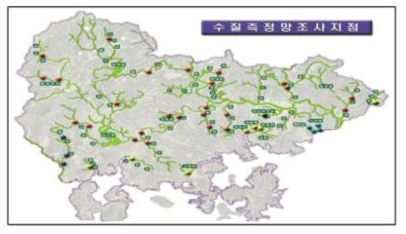 경상남도 수질오염도 *출처: 경상남도 보건환경연구원