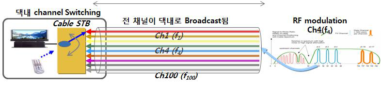 RF 기반 케이블TV 방송의 특징