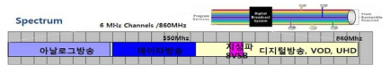 케이블TV 주파수 할당 현황(850Mhz)