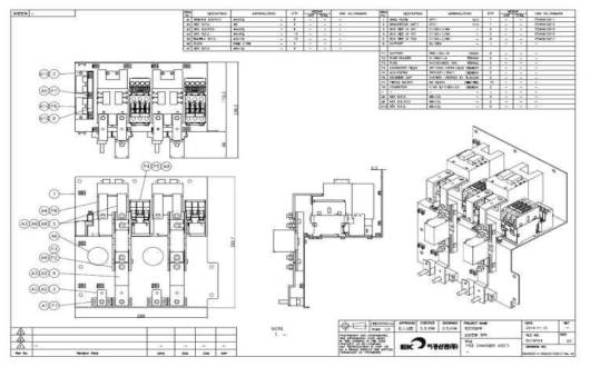 보조전원장치 입력회로 설계도면(대표도)