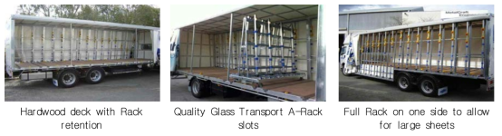 A- Rack Trolley IGU Transport system