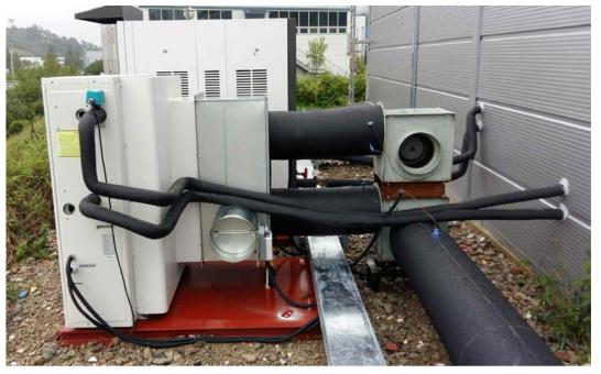 히트펌프 , 칠러 배관 및 GAHX 지중열교환기 연결