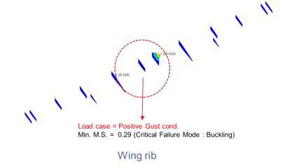 Static Analysis Results of Wing Rip