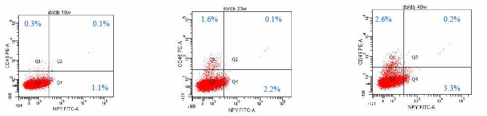 Y 와 CD45에 대한 FACS analysis (III)