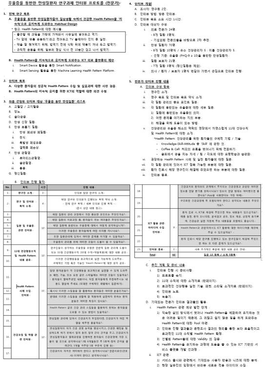 전문가 인터뷰 프로토콜