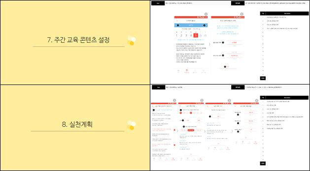 스마트 건강관리 시스템 UI/UX 스토리보드 ③