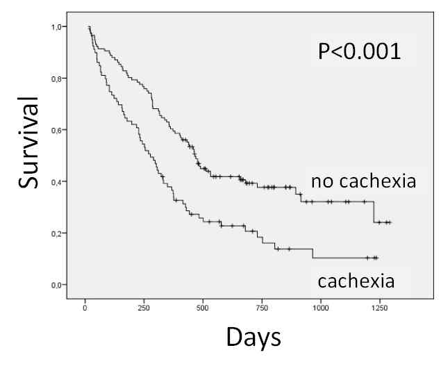 Cachexia는 암 생존률의 주요 변수임 (Bachmann, 2009)