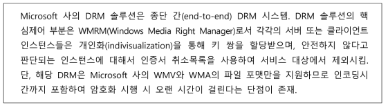 Microsoft사의 DRM 시스템