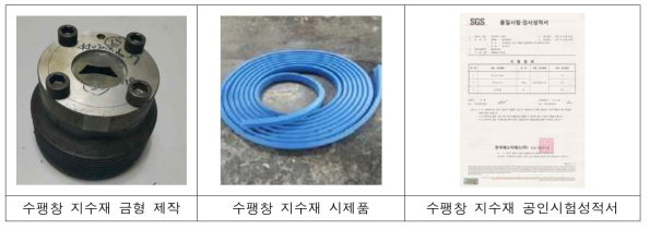 PHC-W 말뚝의 수팽창 지수재 제작