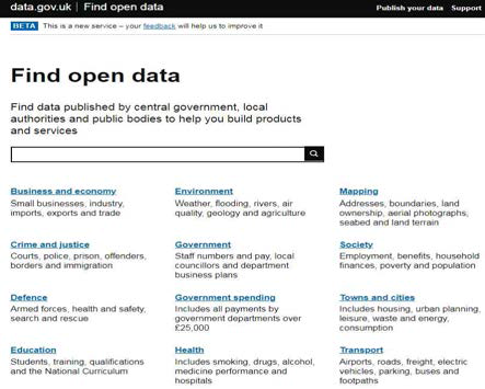 영국의 공공정보 플랫폼