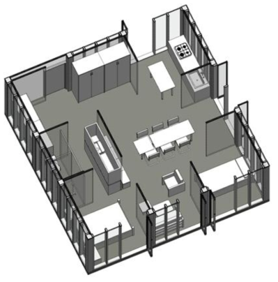 중년 1인 가구를 위한 Flexible-Making House BIM Modeling #2