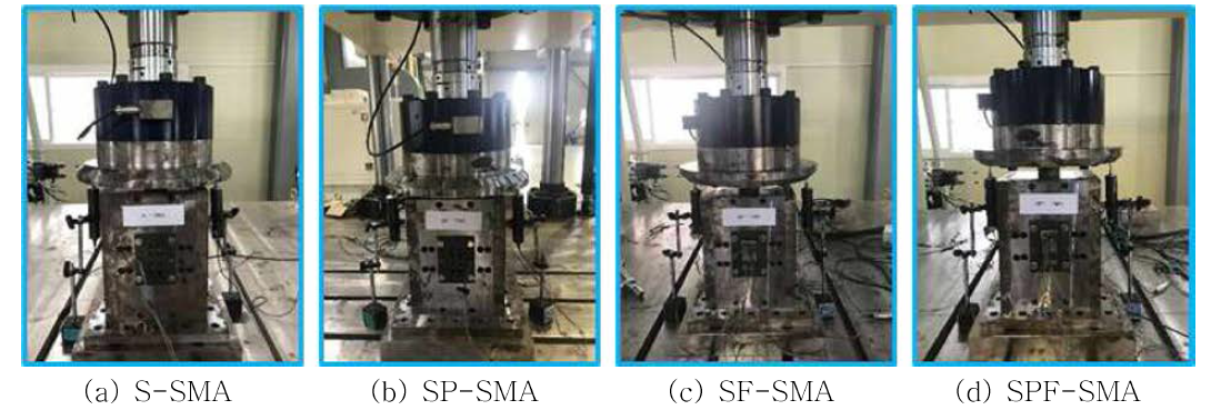 형상기억합금브레이싱 댐퍼 장치의 구조실험