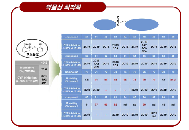 Nrf2 활성화 유도체의 약물성 평가를 통한 최적화