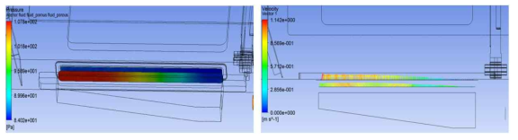 Build chamber 내 불활성 가스 유동해석용 CAD 모델 : (a)상부, (b)하부