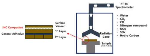 SDT / FT-IR test schematic and specimen structure