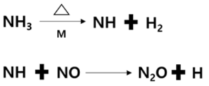 Reaction mechanism of N2O production b ased on NH3