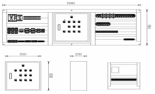 전장제어 판넬 도면