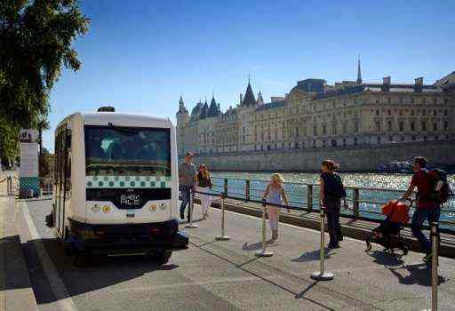 프랑스의 자율주행 전기버스 출처: AFP/게티 이미지