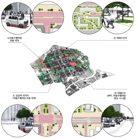 강남구 대상 지역에 설계 적용