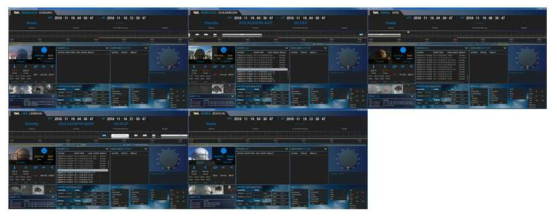 OWL HQ(헤드쿼터)에서 확인한 5개 OWL-Net 관측소 상태 모습