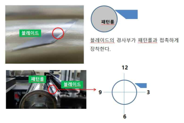 그라비아 옵셋 인쇄에 사용하는 블레이드 실사