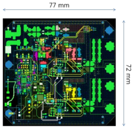 개발된 3D E-zone용 송신기 PCB 레이아웃