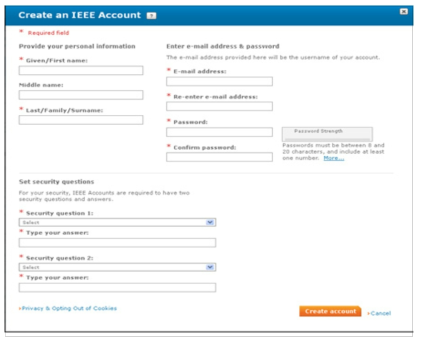 IEEE Account 생성