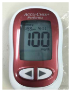 인공 간질액 기반 혈당 샘플의 글루코미터를 이용한 농도 측정